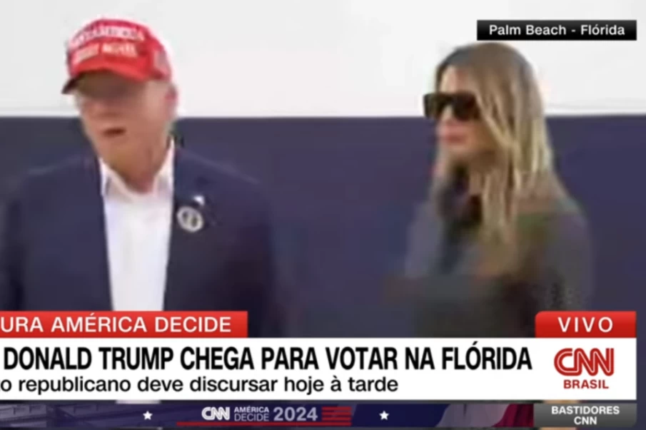 https://www.cdn.goiascapital.com/images/Donald Trump chega para votar na Flórida (Foto: Reprodução)