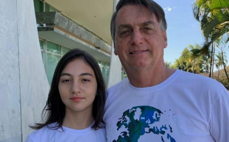 Laura e Bolsonaro