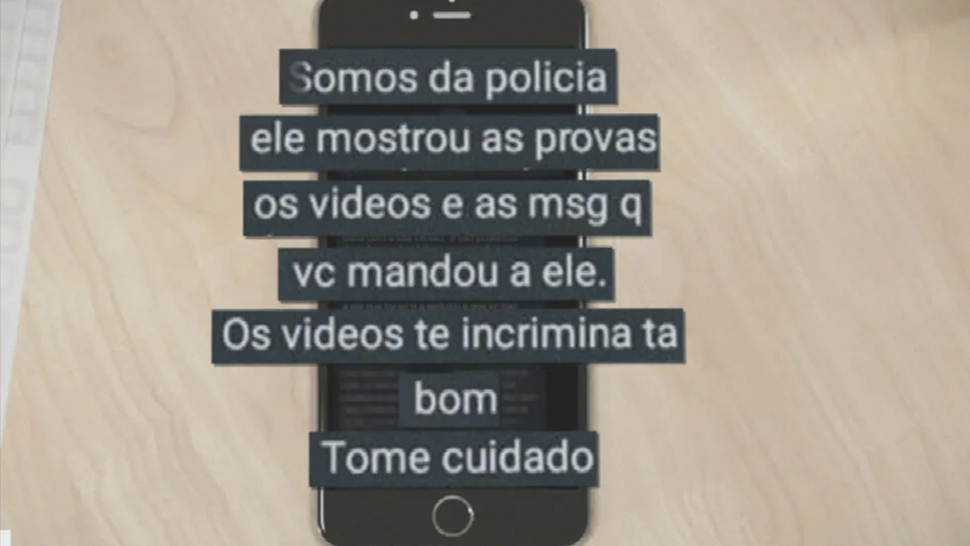 Mensagens de ameaça do Homem preso suspeito de estuprar sobrinha