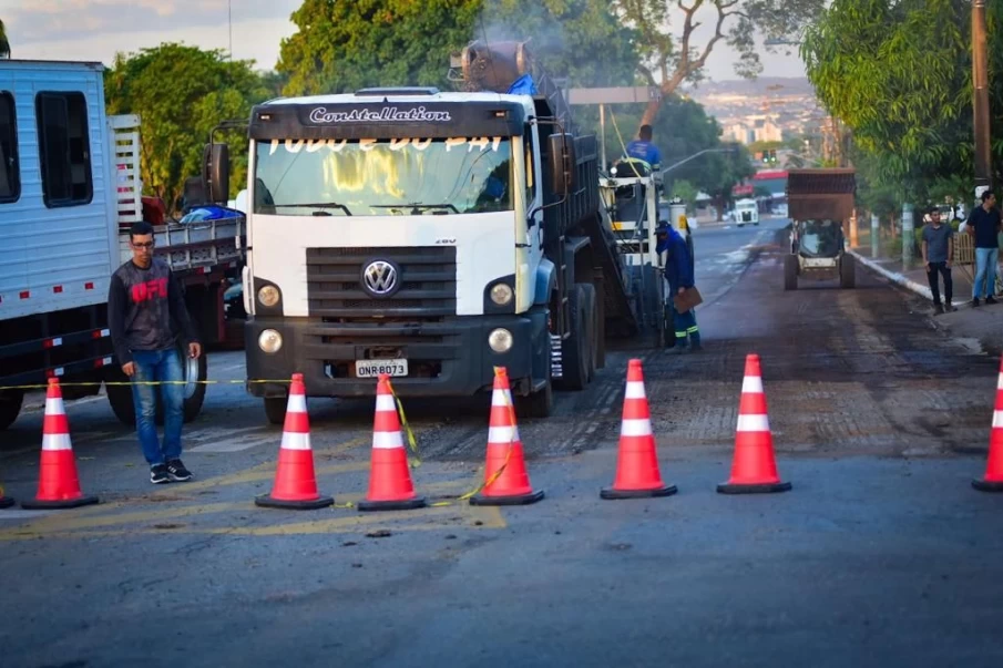 Obras acontecem em toda cidade